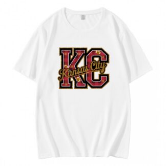 Kansas City Chiefs Plaid Football Glitter Sublimation T-Shirt