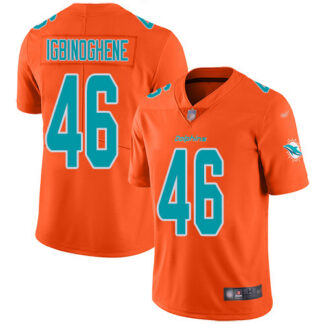 Nike Miami Dolphins #46 Noah Igbinoghene Orange Men’s Stitched NFL Limited Inverted Legend Jersey