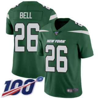 Nike New York Jets #26 Le’Veon Bell Green Team Color Youth Stitched NFL 100th Season Vapor Limited Jersey