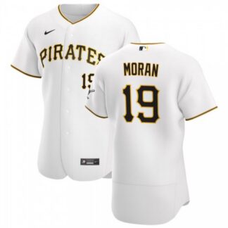Pittsburgh Pirates #19 Colin Moran Men’s Nike White Home 2020 Authentic Player MLB Jersey