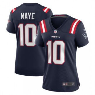 Drake Maye New England Patriots Nike Women's Alternate Jersey - Navy