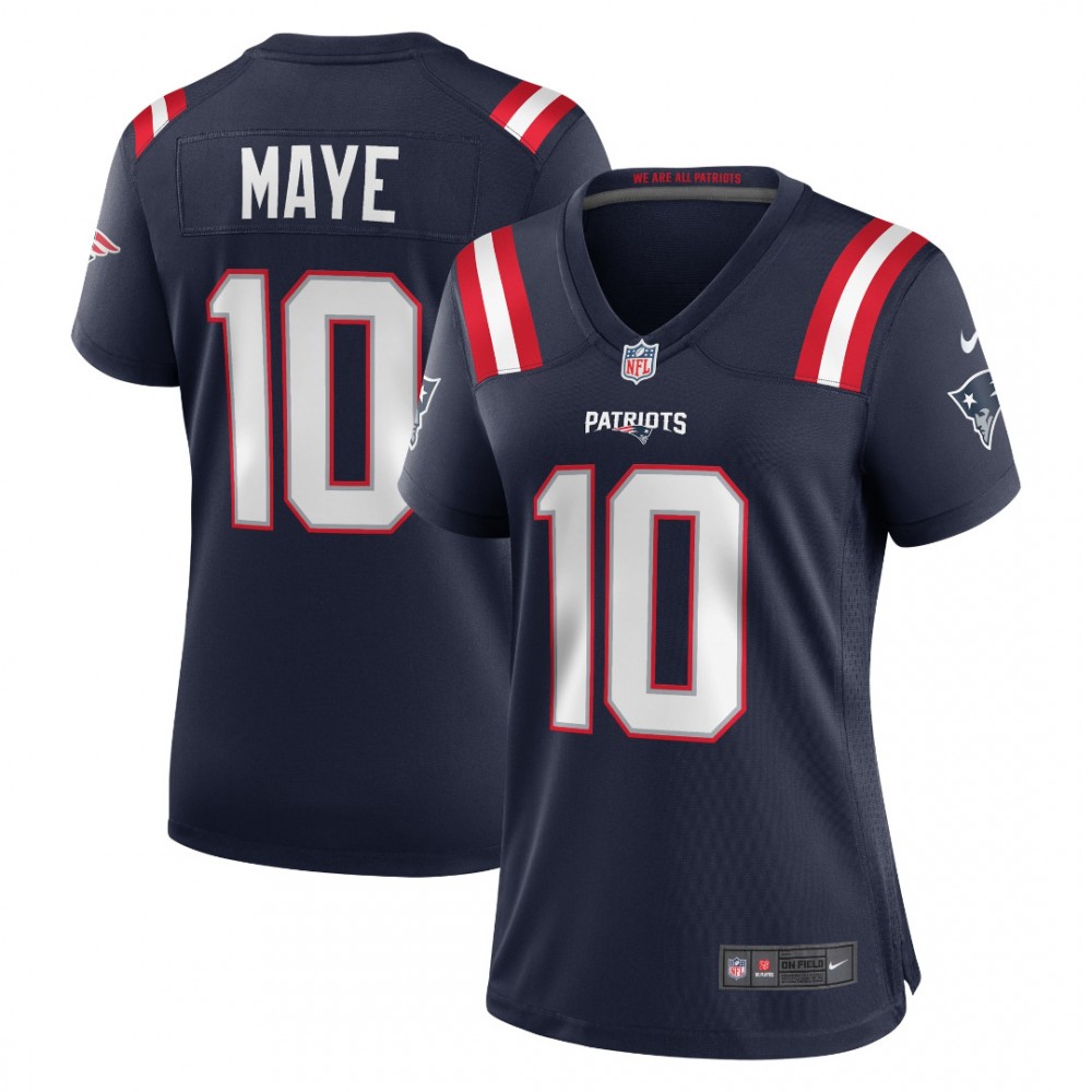 Drake Maye New England Patriots Nike Women's Alternate Jersey - Navy