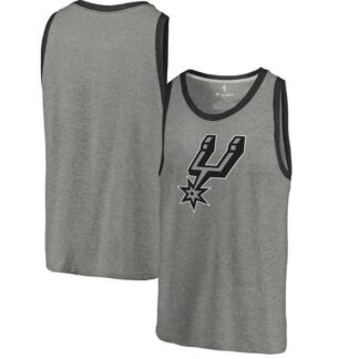 San Antonio Spurs Team Essential Tri-Blend Tank Top - Heather Gray