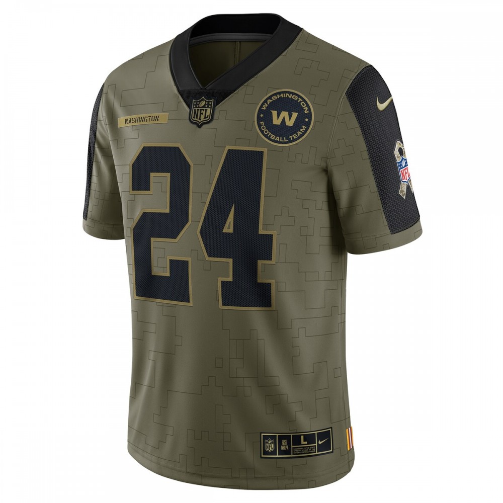 Antonio Gibson Washington Football Team Nike 2021 Salute To Service Limited Player Jersey - Olive - Image 2