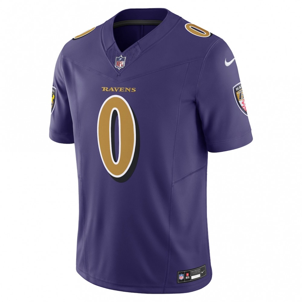 Roquan Smith Baltimore Ravens Nike Alternate 2 Vapor F.U.S.E. Limited Jersey - Purple - Image 2