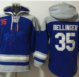 Los Angeles Dodgers #35 Cody Bellinger Blue Ageless Must Have Lace Up Pullover Hoodie