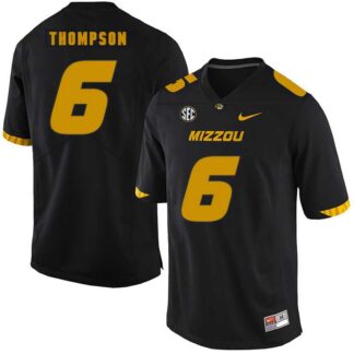 Missouri Tigers 6 Khmari Thompson Black Nike College Football Jersey Dzhi
