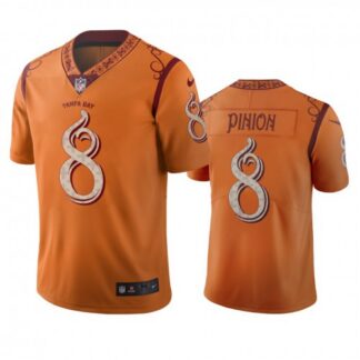 Tampa Bay Buccaneers #8 Bradley Pinion Orange Vapor Limited City Edition Jersey