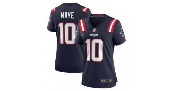 Drake Maye New England Patriots Nike Women's Alternate Jersey - Navy - Image 2