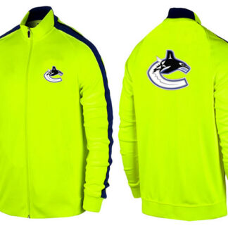 NHL Vancouver Canucks Team Logo 2015 Men Hockey Jacket (14)