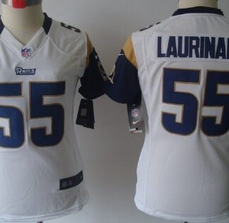 Women's Nike Limited St. Louis Rams #55 James Laurinaitis White Jerseys