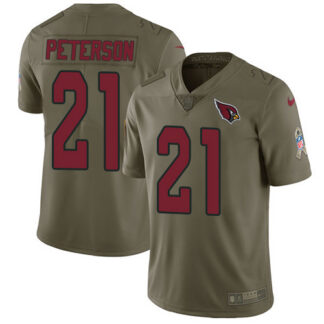Nike Arizona Cardinals #21 Patrick Peterson Olive Men’s Stitched NFL Limited 2017 Salute to Service Jersey