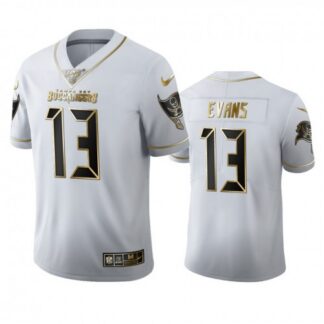 Tampa Bay Buccaneers #13 Mike Evans Men’s Nike White Golden Edition Vapor Limited NFL 100 Jersey