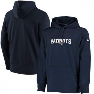 New England Patriots Club Nike Therma NFL Pullover Hoodie