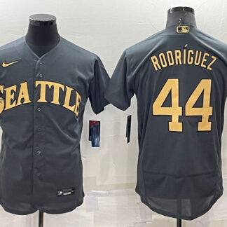 Mariners 44 Julio Rodriguez Charcoal Nike 2022 MLB All Star Flexbase Jerseys
