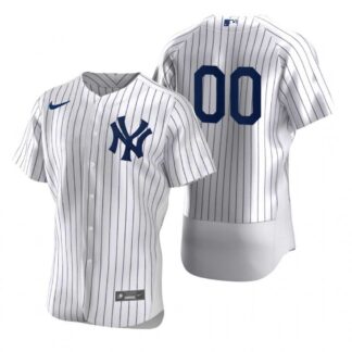 New York Yankees Customized Nike White 2020 Stitched MLB Flex Base Jersey