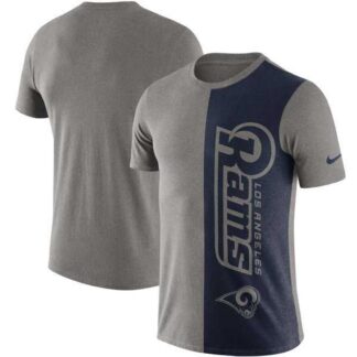 Los Angeles Rams Nike Coin Flip Tri-Blend T-Shirt - Heathered GrayNavy