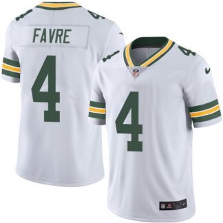 Nike Green Bay Packers #4 Brett Favre White Youth Stitched NFL Vapor Untouchable Limited Jersey