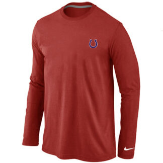 Men Nike Indianapolis Colts Logo Long Sleeve T-Shirt Red