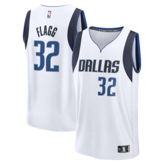 Youth Dallas Mavericks #32 Cooper Flagg White 2025 NBA Draft First Round Pick Fast Break Replica Association Editio...