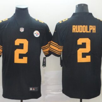 Nike Steelers 2 Mason Rudolph Black Color Rush Limited Jersey