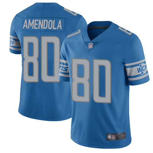 Nike Detroit Lions #80 Danny Amendola Blue Team Color Men’s Stitched NFL Vapor Untouchable Limited Jersey