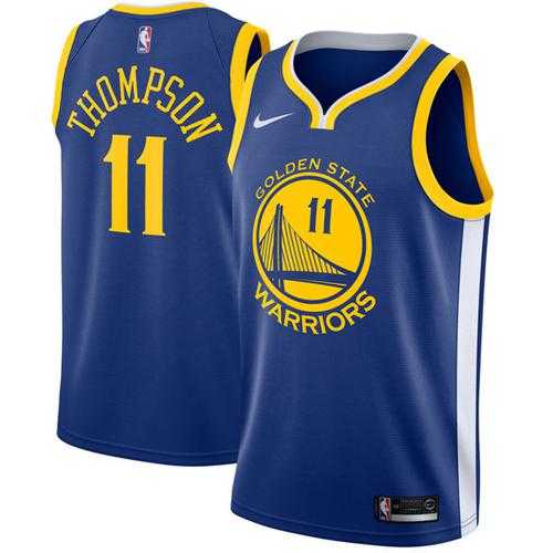 Men’s Nike Golden State Warriors #11 Klay Thompson Blue NBA Swingman Icon Edition Jersey