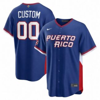 Puerto Rico Baseball Nike 2026 World Baseball Classic Stadium Custom Jersey - Royal