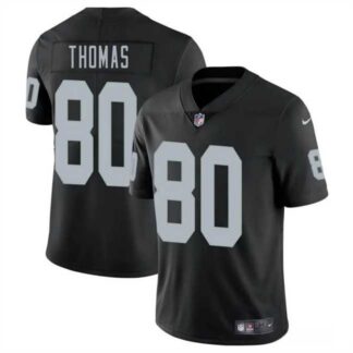 Men & Women & Youth Las Vegas Raiders #80 Ian Thomas Black 2025 Vapor Stitched Jersey