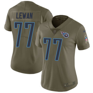 Nike Tennessee Titans #77 Taylor Lewan Olive Women’s Stitched NFL Limited 2017 Salute to Service Jersey