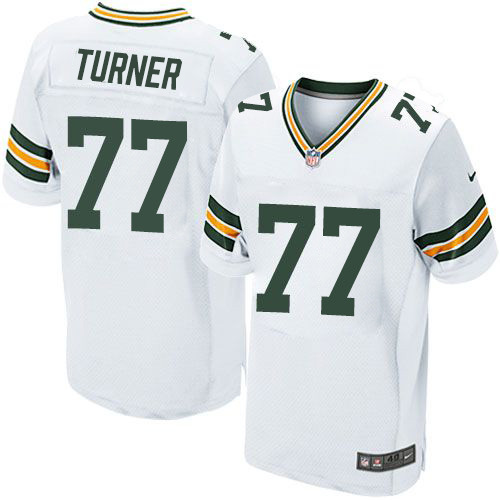 Nike Green Bay Packers #77 Billy Turner White Men’s Stitched NFL Elite Jersey