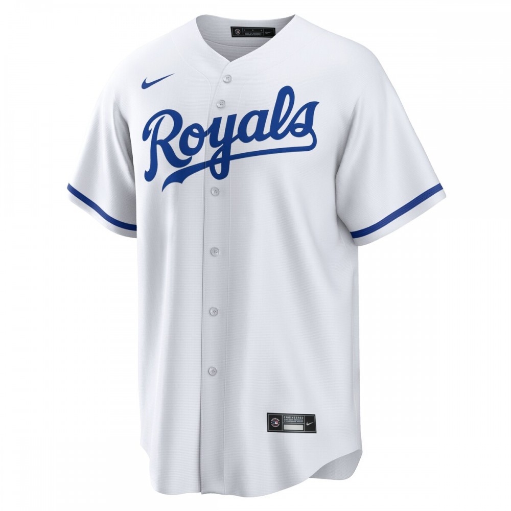 Kansas City Royals Nike Home Blank Replica Jersey - White - Image 2