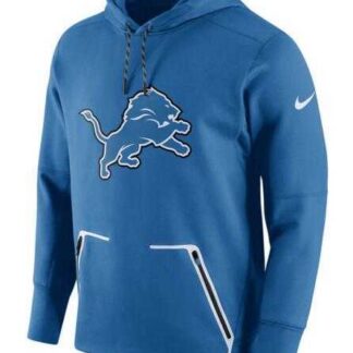 Men's Detroit Lions Nike Champ Drive Vapor Speed Pullover Hoodie Royal FengYun