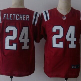 Men's New England Patriots #24 Bradley Fletcher Nike Red Elite Jersey