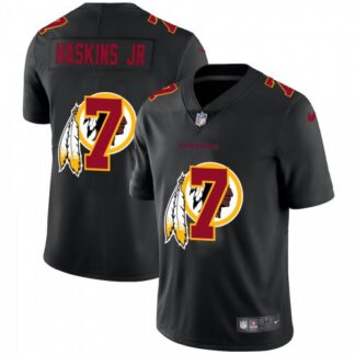 Washington Football Team #7 Dwayne Haskins Jr Men’s Nike Team Logo Dual Overlap Limited NFL Jersey Black