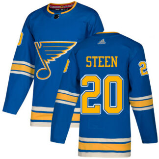 Adidas St. Louis Blues #20 Alexander Steen Blue Alternate Authentic Stitched Youth NHL Jersey