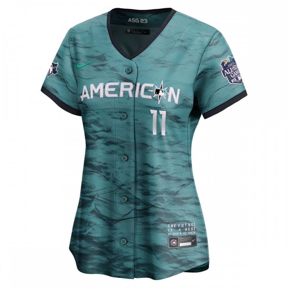 Bo Bichette American League Nike Women's 2023 MLB All-Star Game Limited Player Jersey - Teal - Image 2