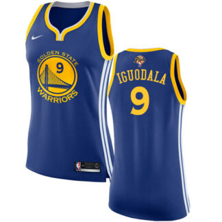 Nike Golden State Warriors #9 Andre Iguodala Blue Women’s 2022 NBA Finals Swingman Icon Edition Jersey Womens