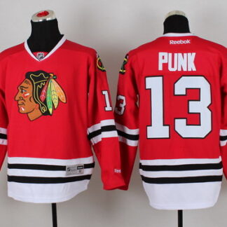 Chicago Blackhawks #13 CM Punk Red Jerseys