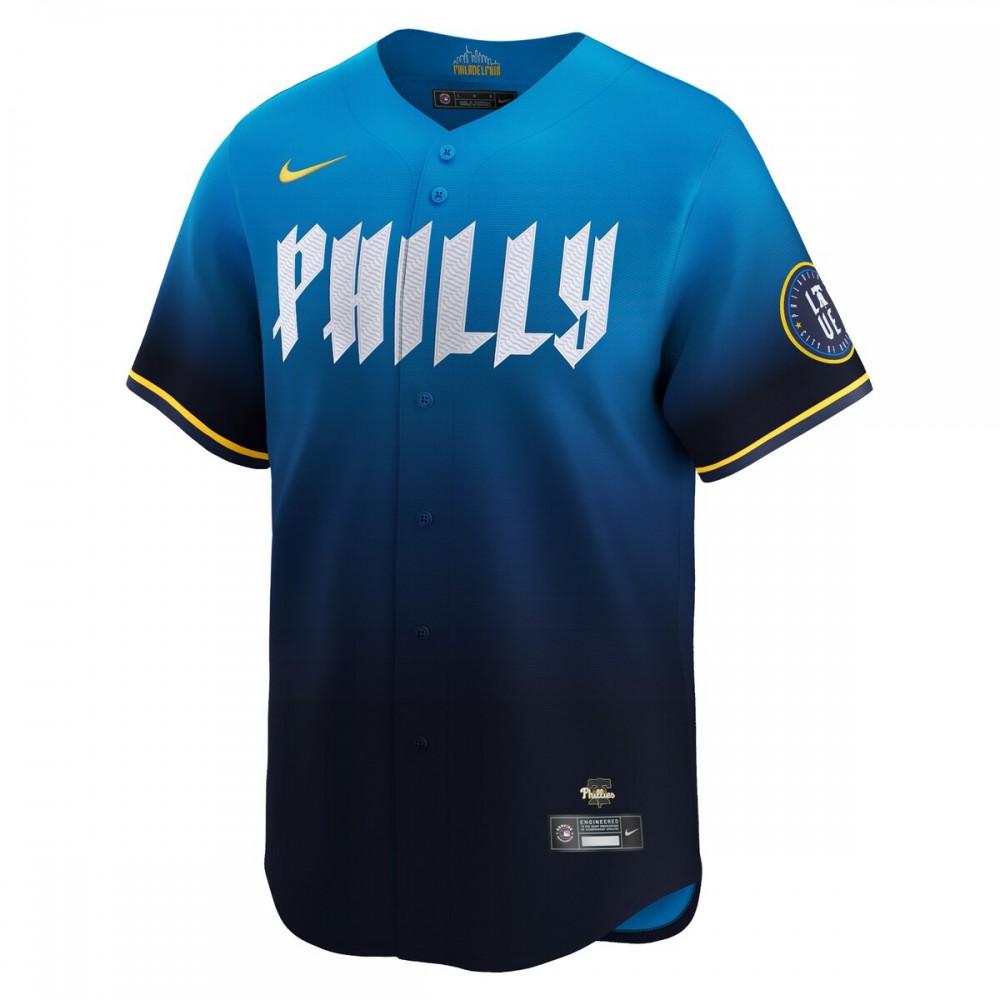 Trea Turner Philadelphia Phillies Nike 2024 City Connect Limited Player Jersey - Blue - Image 2