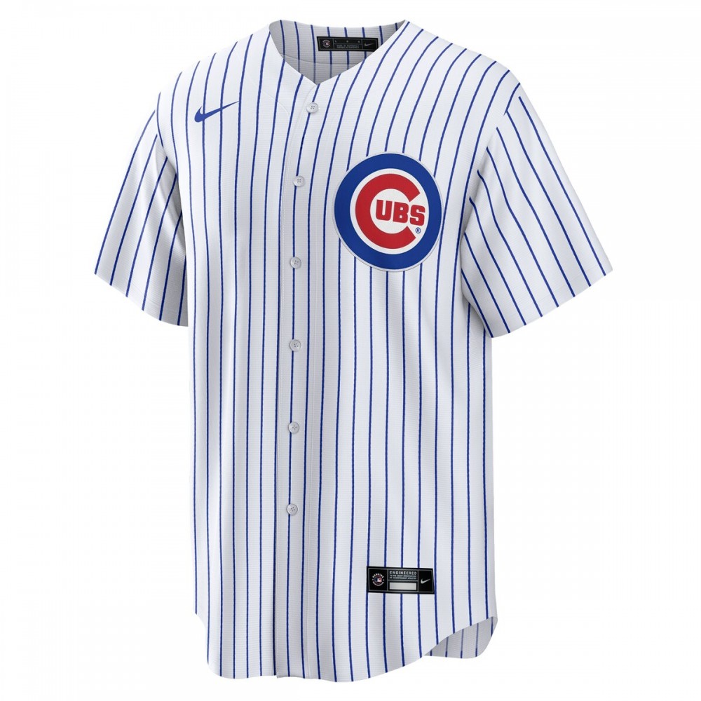 Nelson Velázquez Chicago Cubs Nike Home Replica Player Jersey - White - Image 2