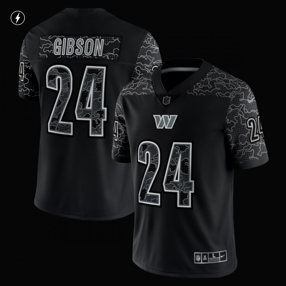 Antonio Gibson Washington Commanders Nike RFLCTV Limited Jersey - Black - Image 2