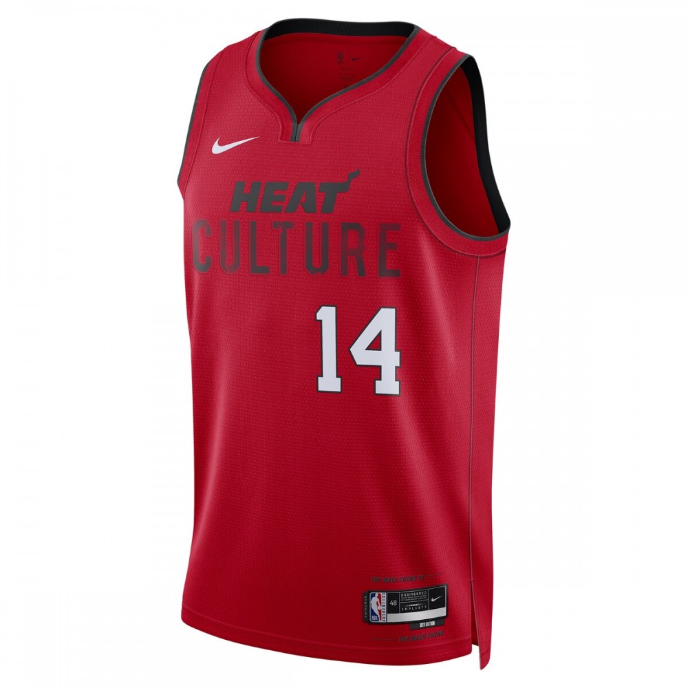 Tyler Herro Miami Heat Nike Unisex 2024/25 Swingman Player Jersey - City Edition - Red - Image 2