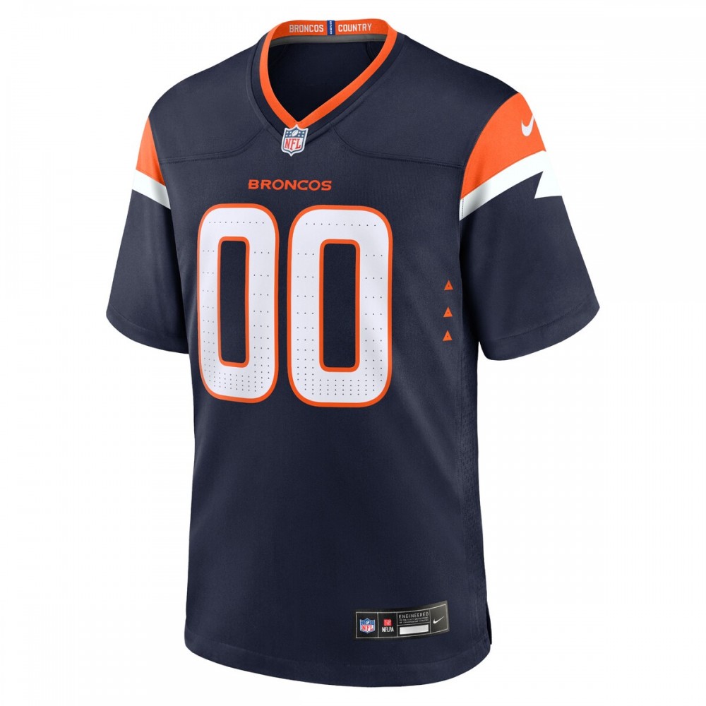 Denver Broncos Nike Alternate Custom Game Jersey - Navy - Image 2