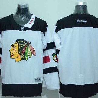 Chicago Blackhawks Blank White 2016 Stadium Series Jerseys