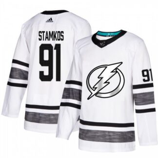 Adidas Tampa Bay Lightning #91 Steven Stamkos White Authentic 2019 All-Star Stitched NHL Jersey