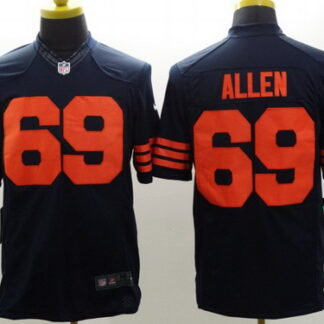 Nike Chicago Bears #69 Jared Allen Blue With Orange Limited Jersey