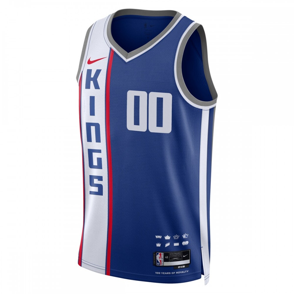 Sacramento Kings Nike Unisex 2023/24 Custom Swingman Jersey - Blue - City Edition - Image 2