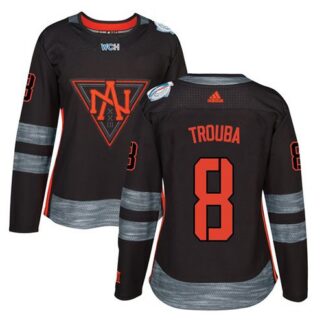 Team North America #8 Jacob Trouba Black 2016 World Cup Women’s Stitched NHL Jersey
