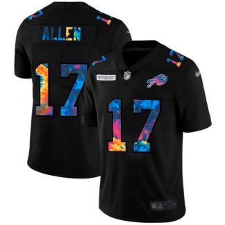 Nike Bills 17 Josh Allen Black Vapor Untouchable Fashion Limited Jersey yhua